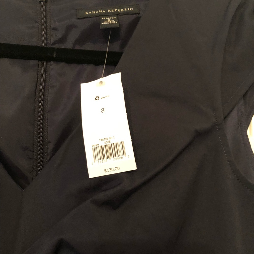 Banana Republic Navy Dress Size 8 NWT - Picture 2 of 3